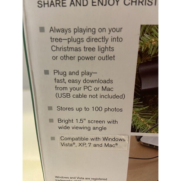 Brookstone Digital Snowman Holiday Photo Ornament -100 photos. - Picture 3 of 7